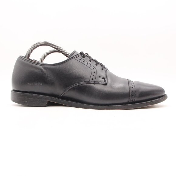 Allen Edmonds Clifton Men\'s 8.5 D Black Leather Brogue Cap Toe Derby Dress Shoe main image 9
